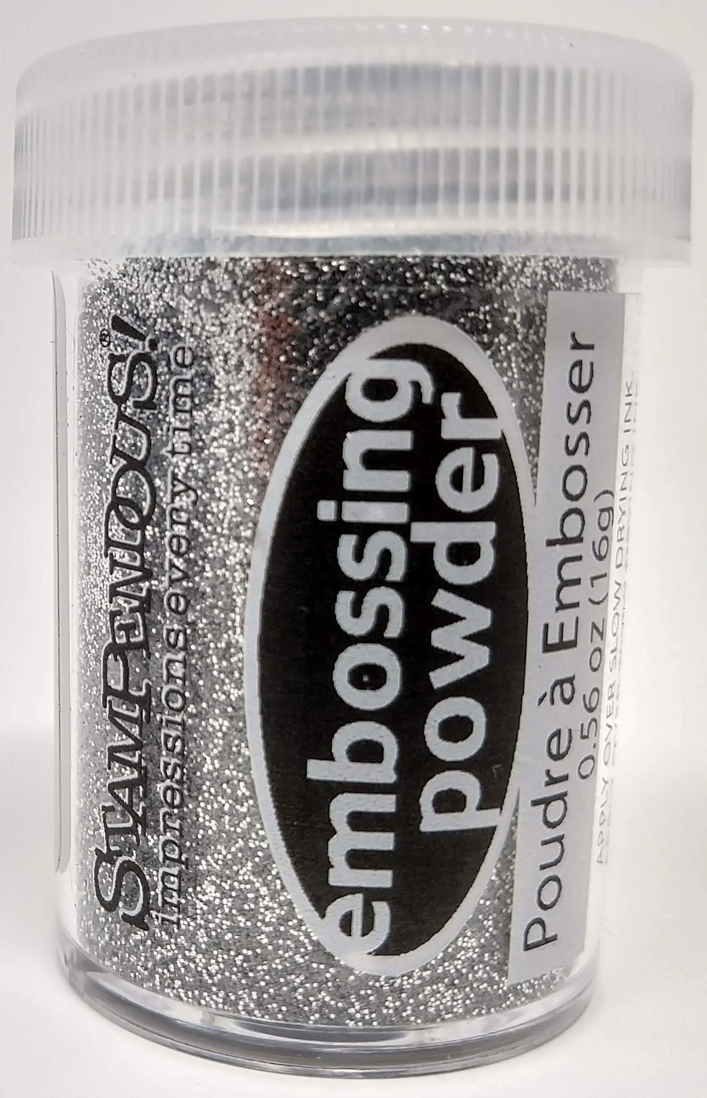 Silver Tinsel Sparkly Embossing Powder