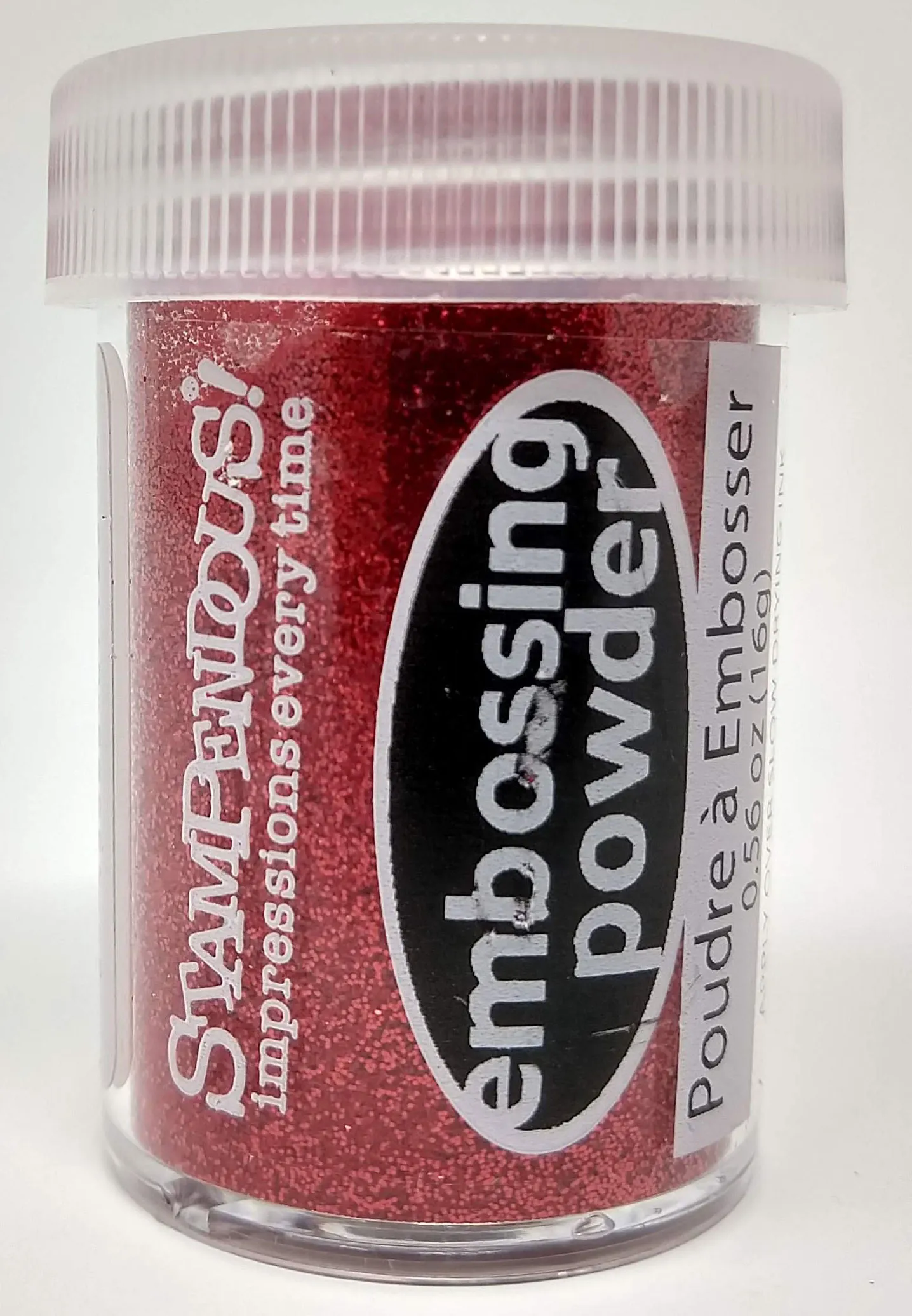 Red Tinsel Sparkly Embossing Powder