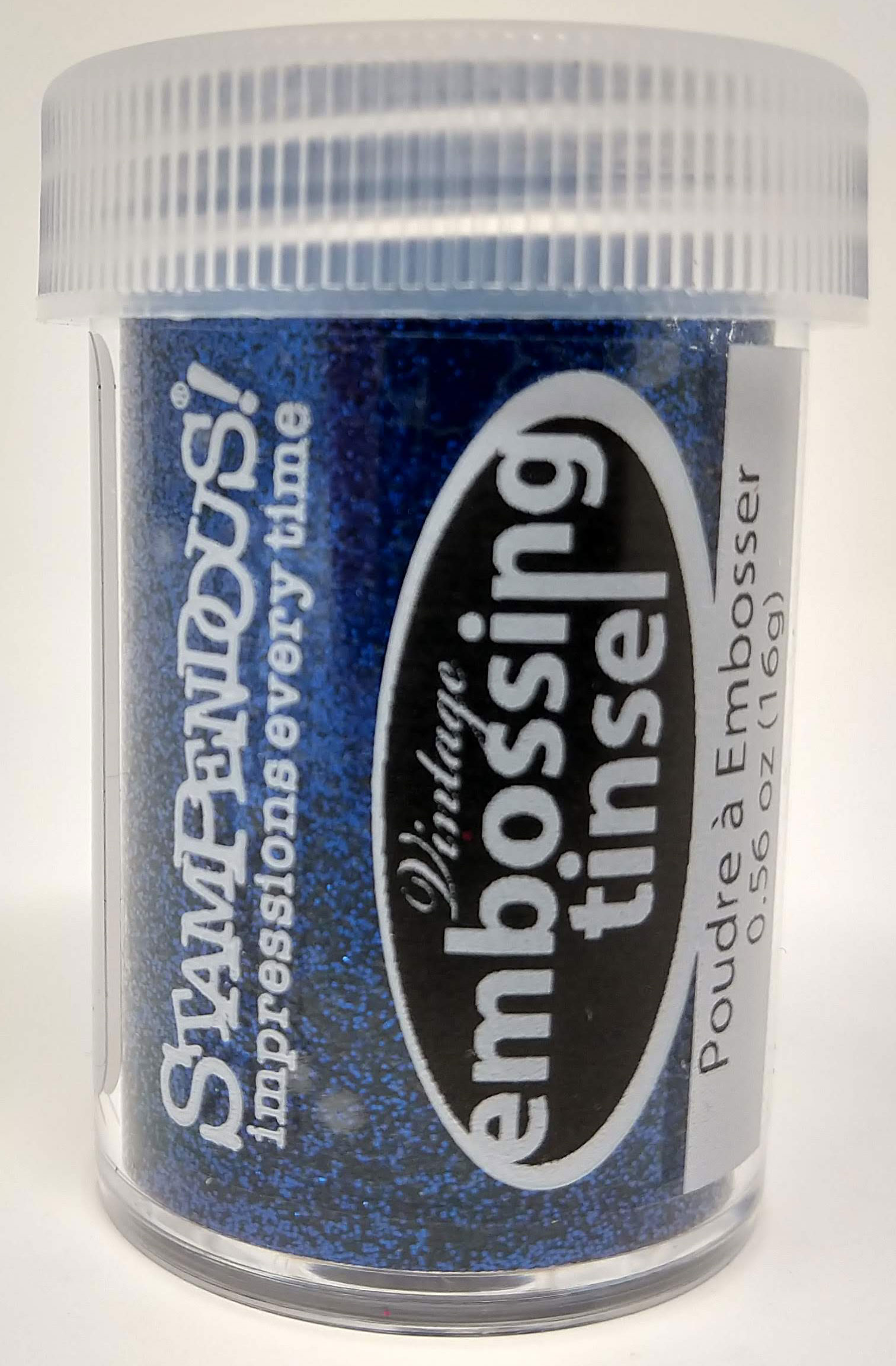 Vintage Royal Blue Tinsel Embossing Powder