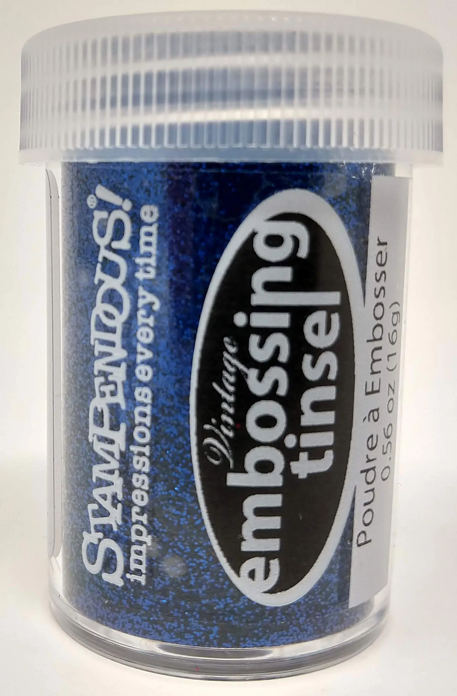 Vintage Royal Blue Tinsel Embossing Powder