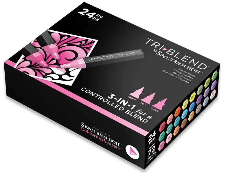 Spectrum Noir Tri Blend Marker Set, 24 pack