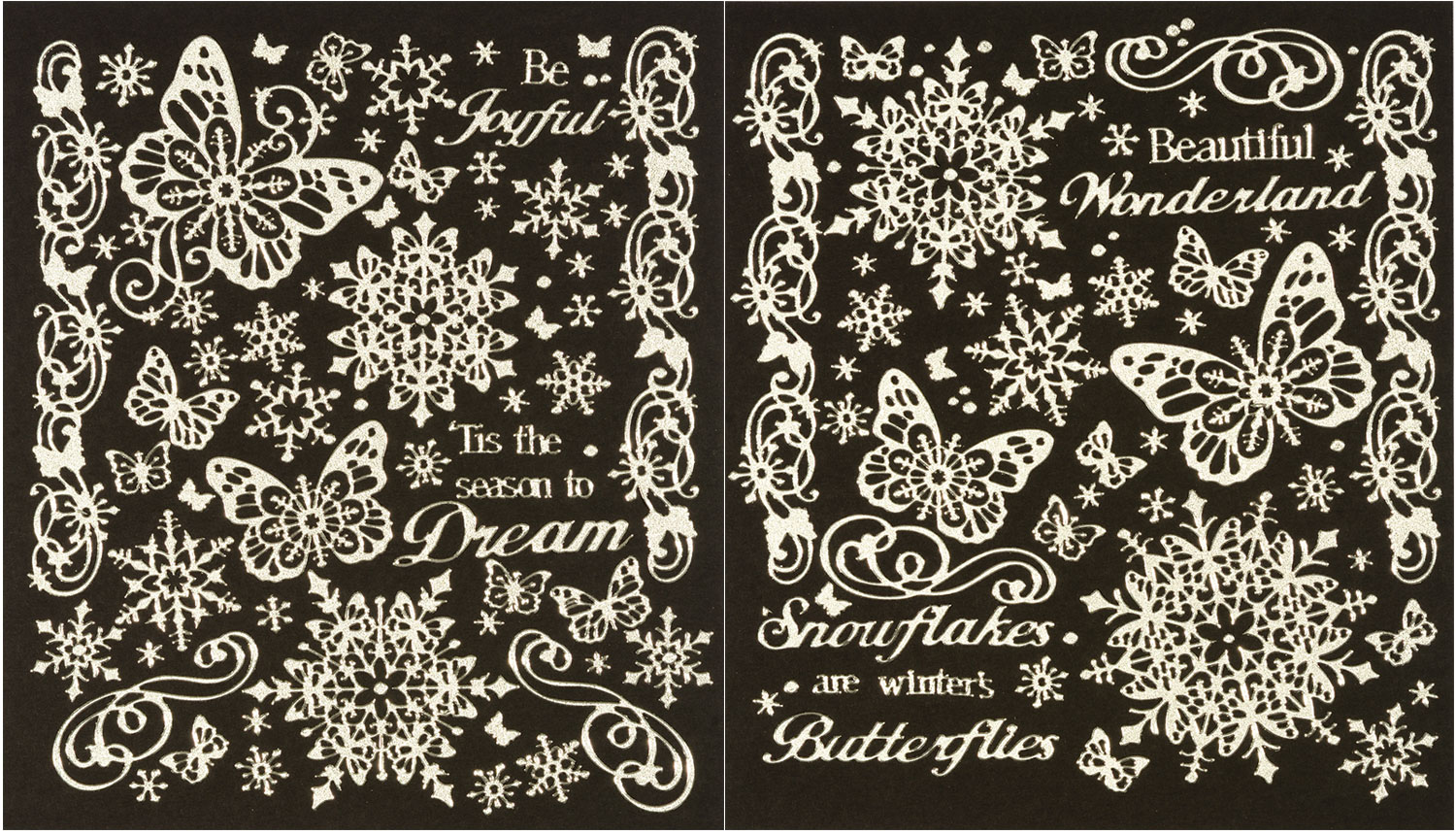 Jeweled Winter's Butterfly Dazzles™ Stickers, 8x9