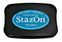 Teal Blue StazOn Ink Pad