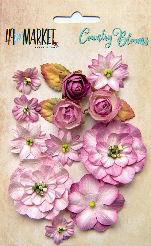 Punch Country Blooms, 12 pieces