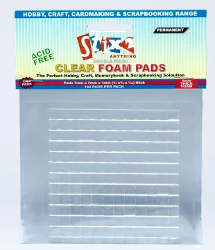 Clear Foam Squares, 144 pieces