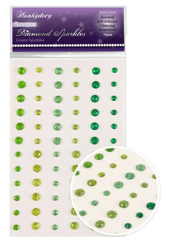 Green Sparkles - Diamond Sparkles Glitter Gemstones