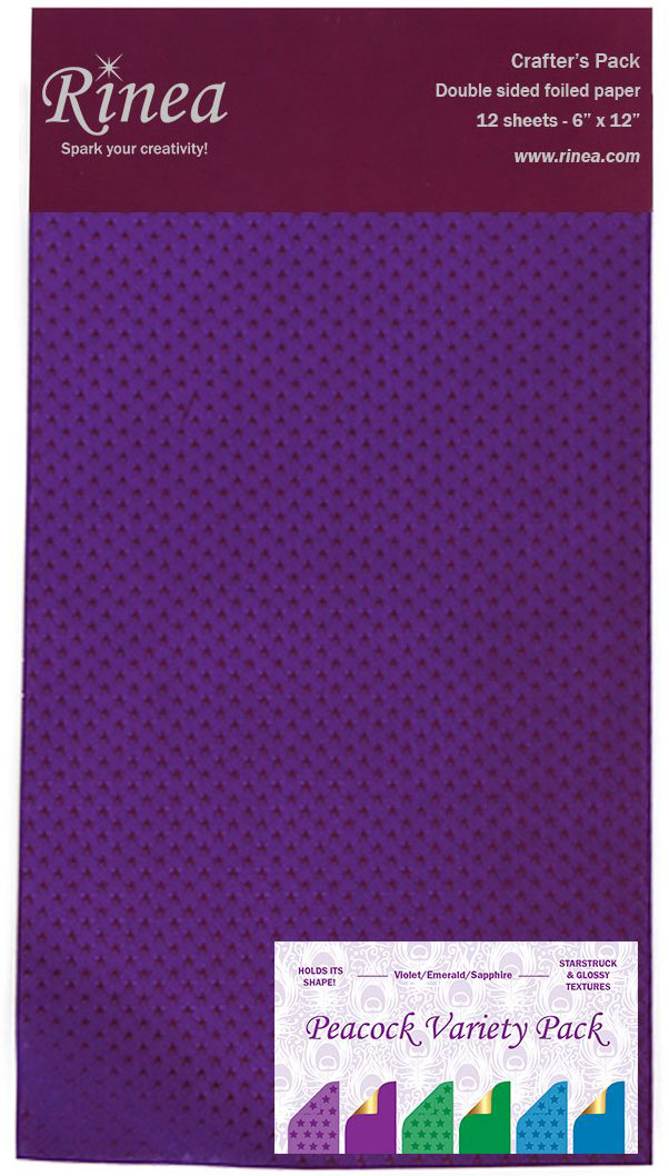 Peacock Foiled Paper Variety Pack