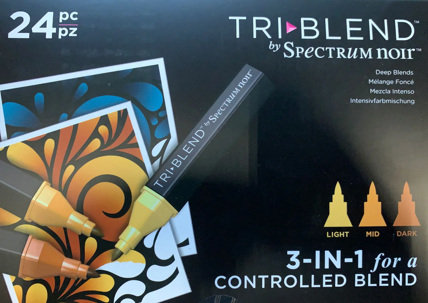New Tri Blend Deep Shade Markers, 24 pack