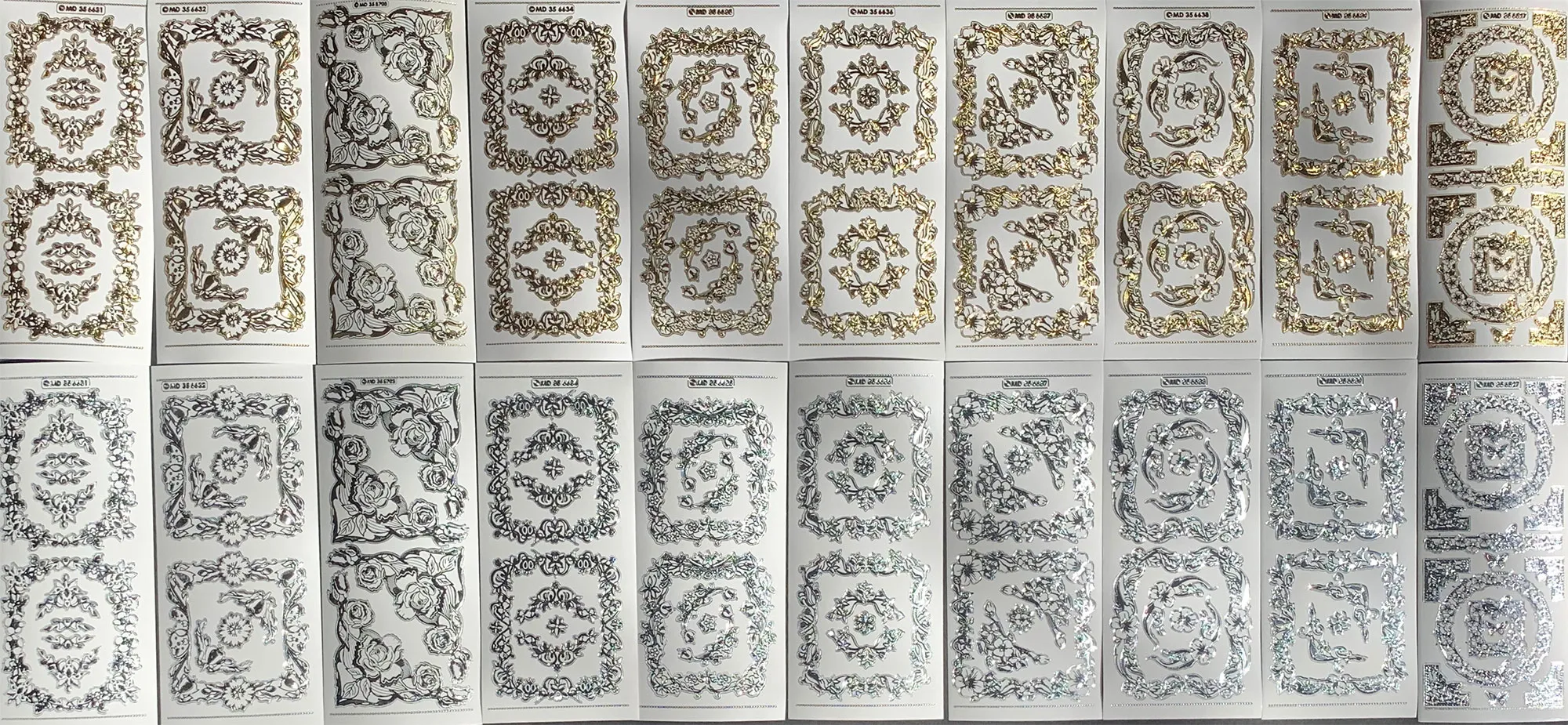 Fancy Frames & Corners Engraved Dazzles