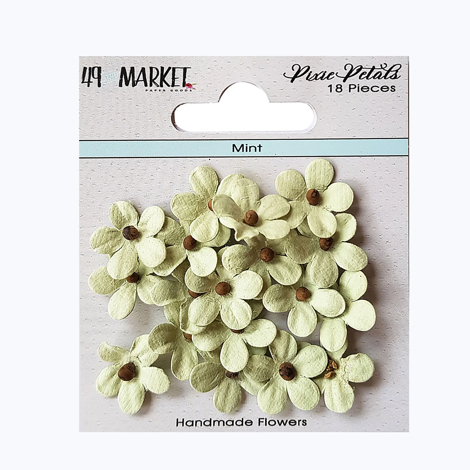 Mint Pixie Petals, 18 pieces