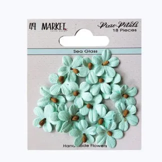 Sea Glass Pixie Petals, 18 pieces