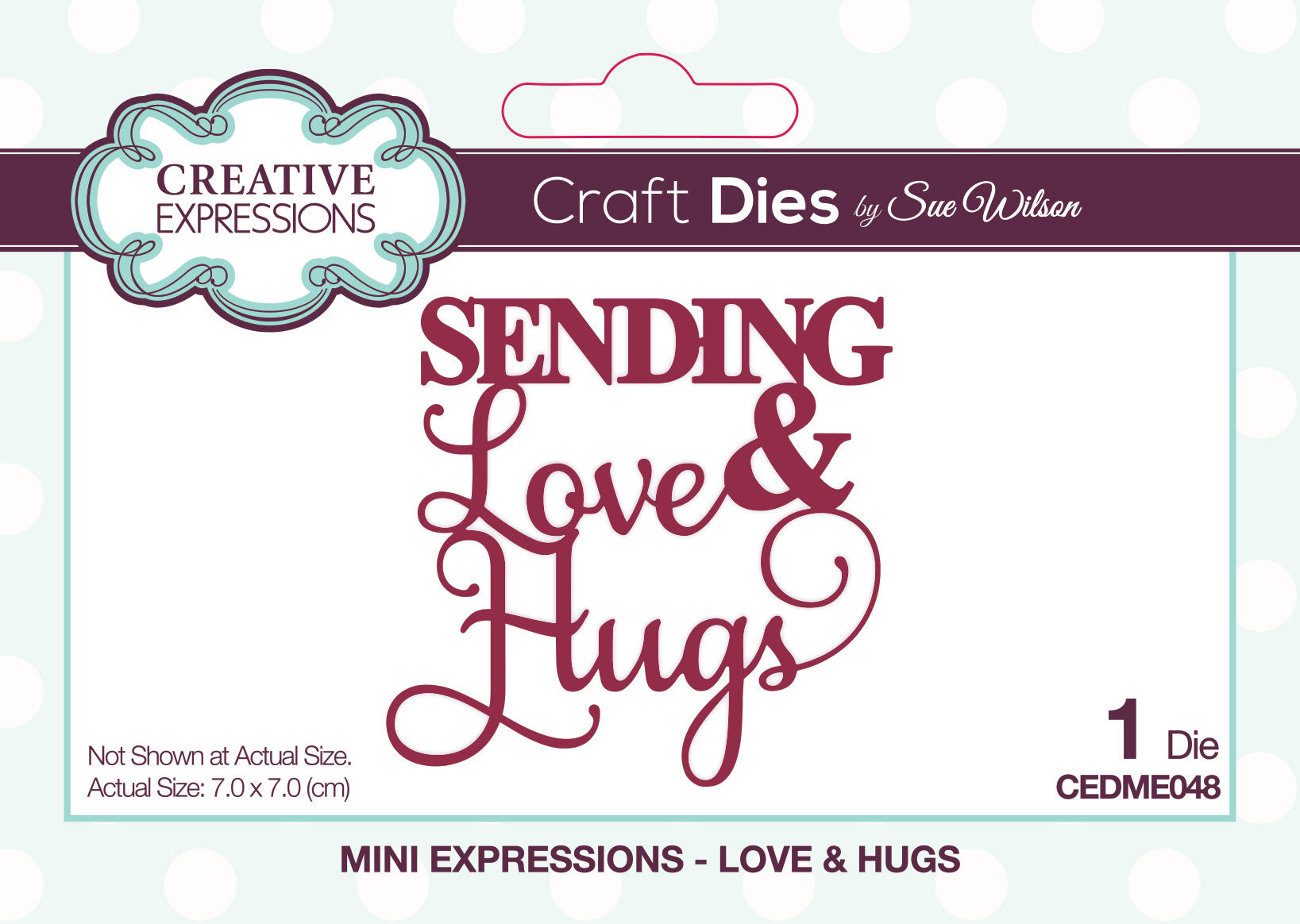 Love & Hugs Mini Expressions Cutting Die