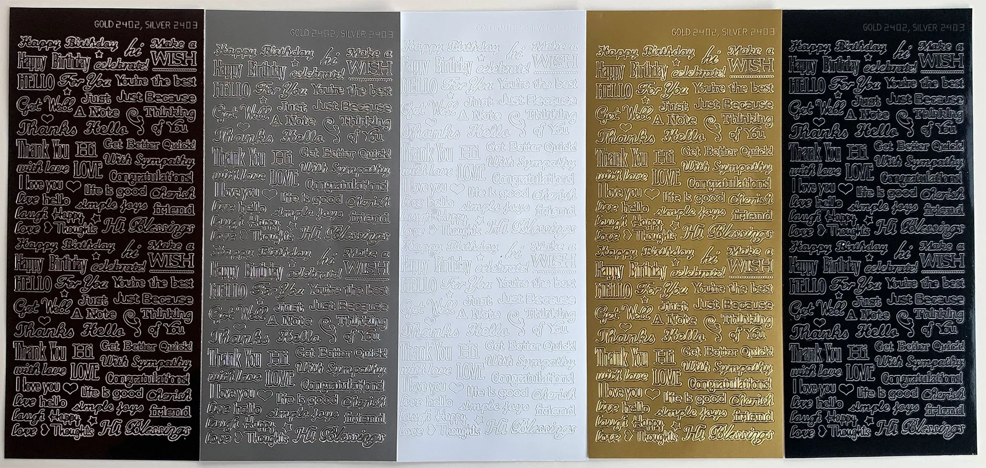 Tiny Words & Phrases Dazzlesâ¢ Stickers Set