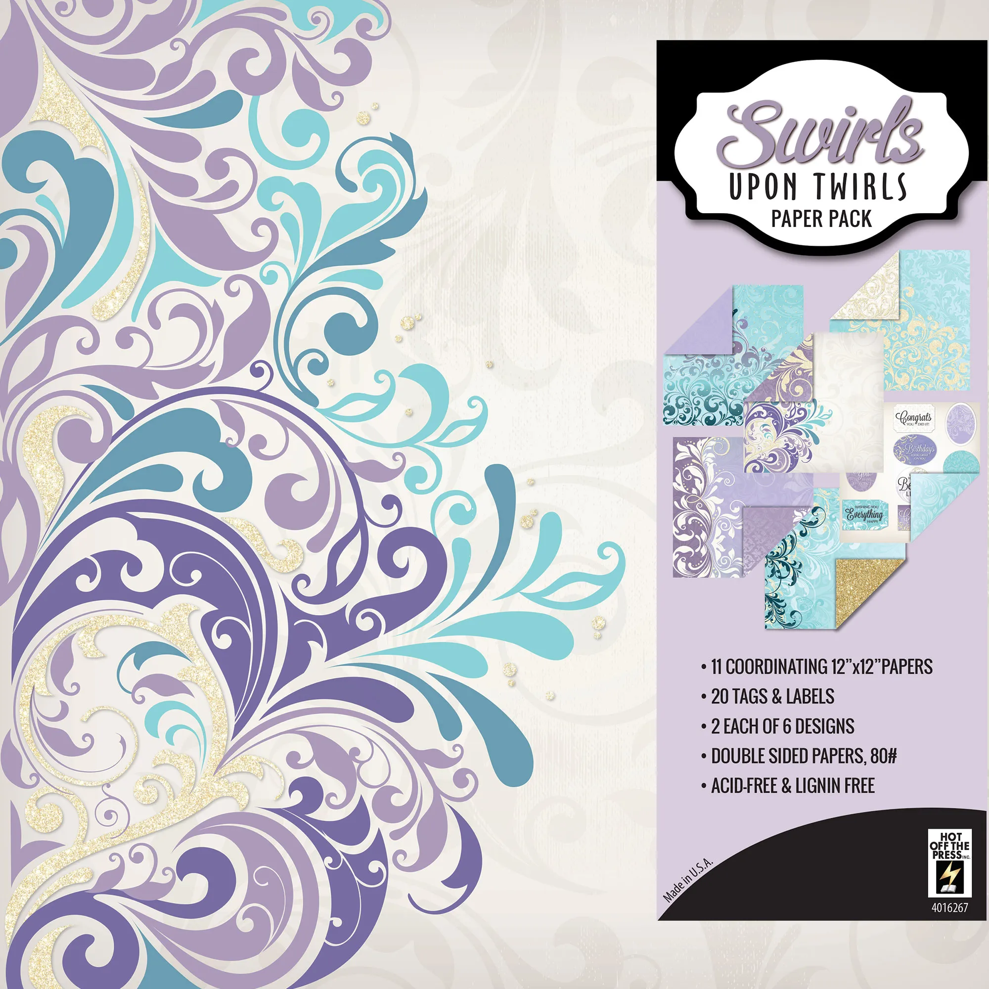 Swirls Upon Twirls 12x12 Paper Pack
