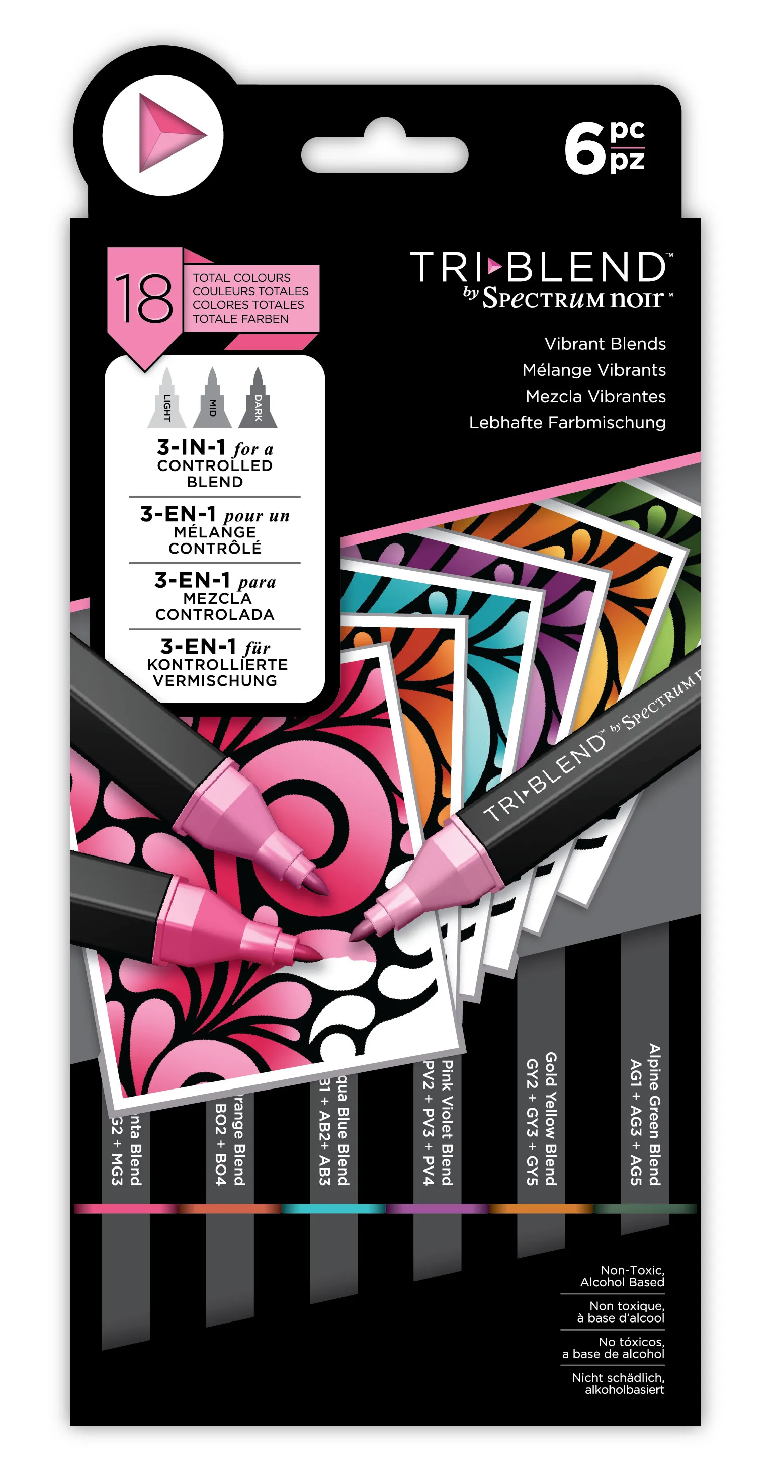 Exotic (Vibrant) Tri Blend Markers