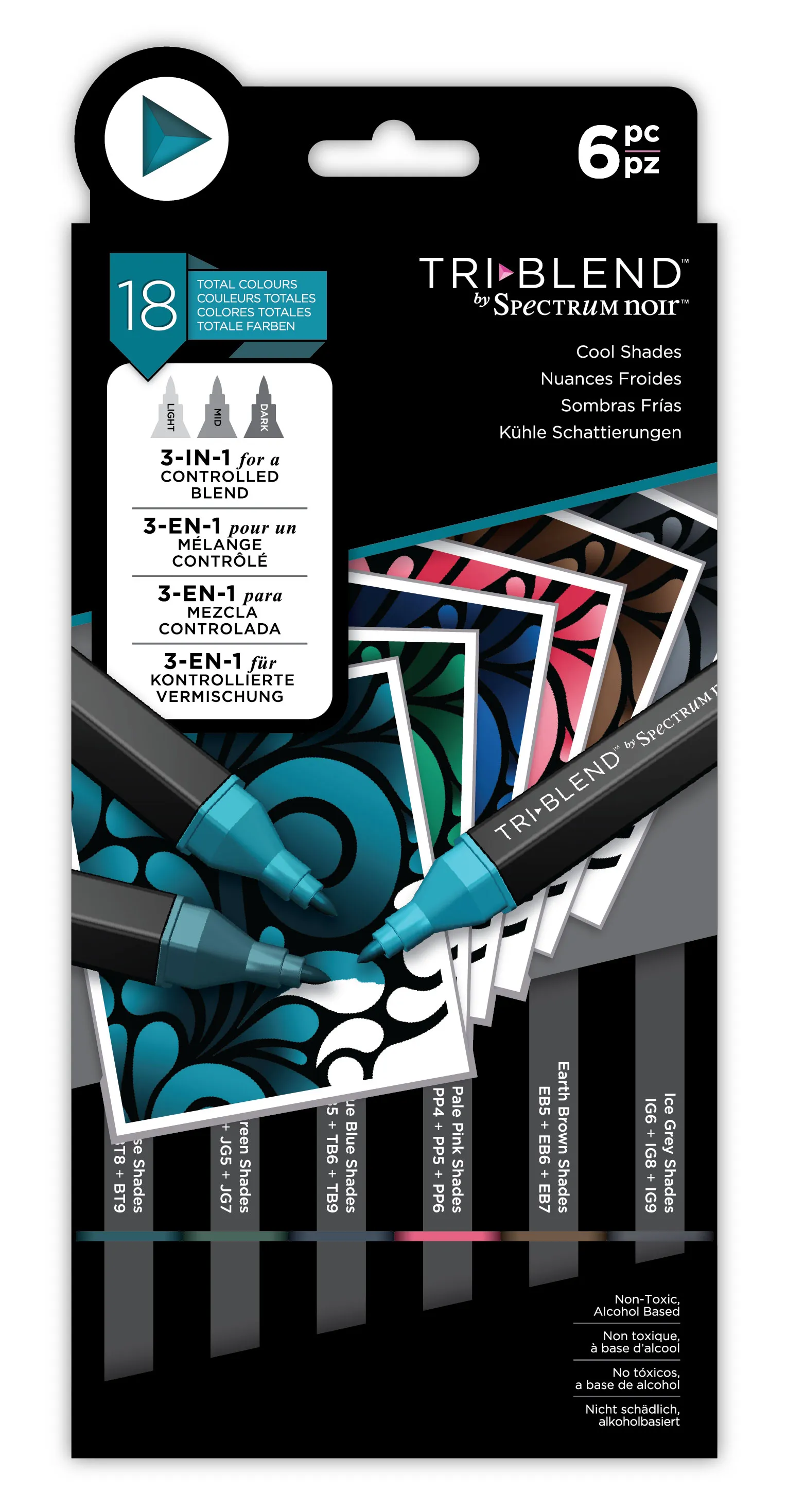 Cool Shades Tri Blend Markers