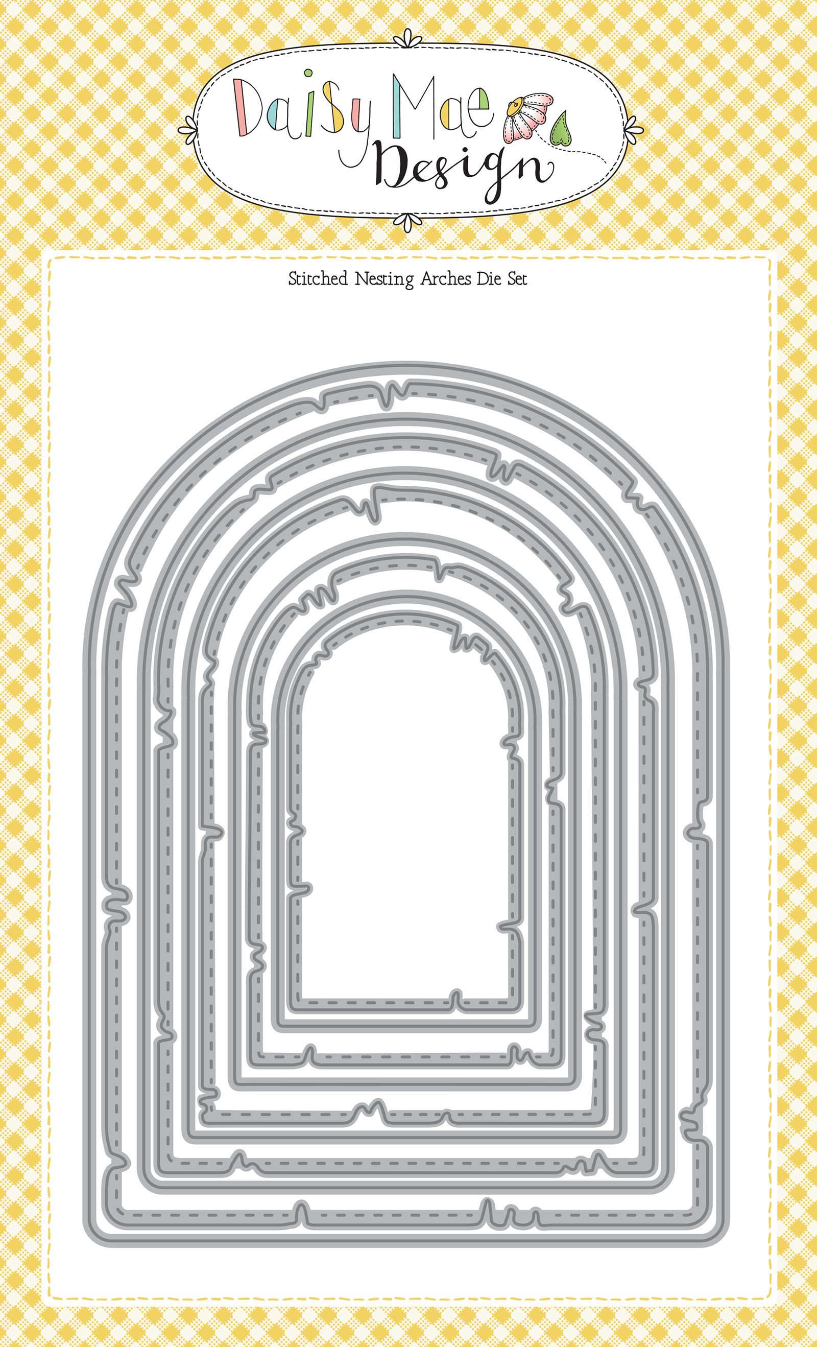 Stitched Nesting Arches Die set Faraway Forest Collection by Daisy Mae