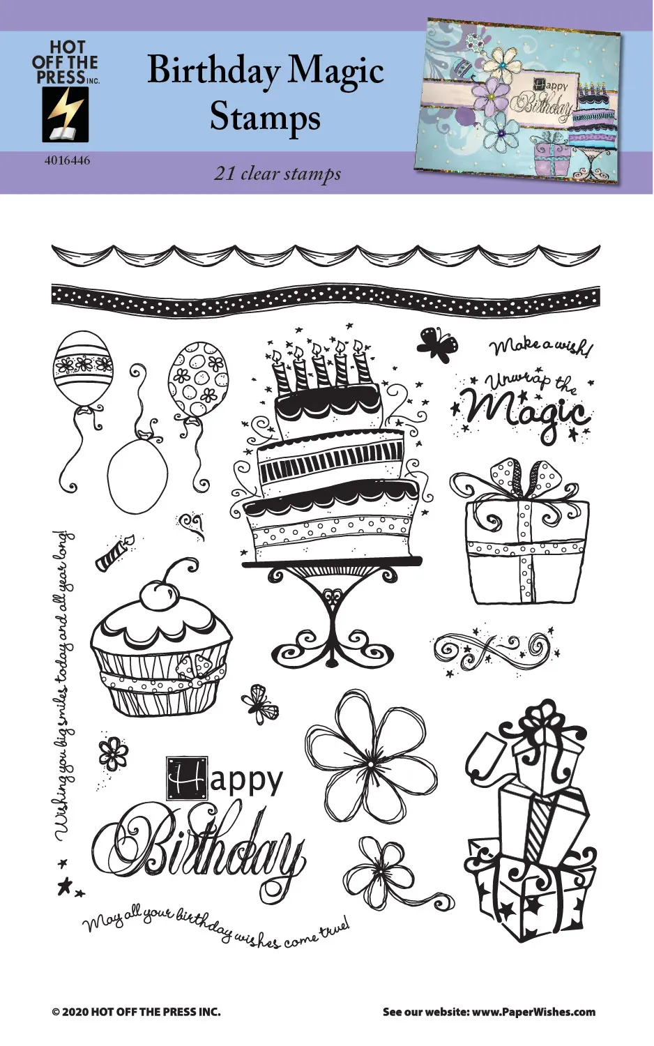 Birthday Magic Clear Stamps
