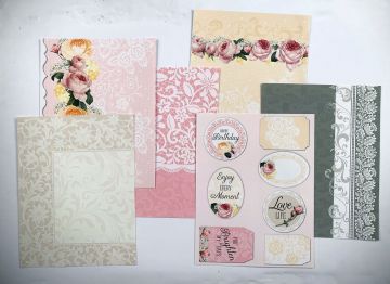 Lace & Roses 8.5x11 Paper Pack