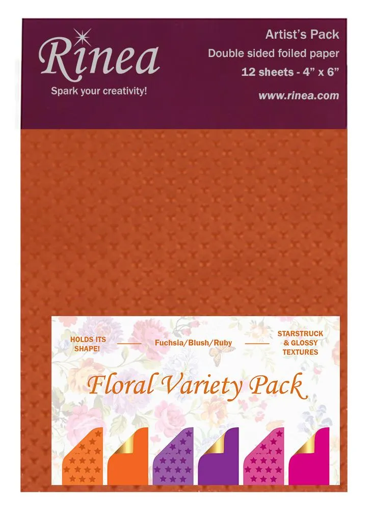 Floral Foiled Paper Variety Pack