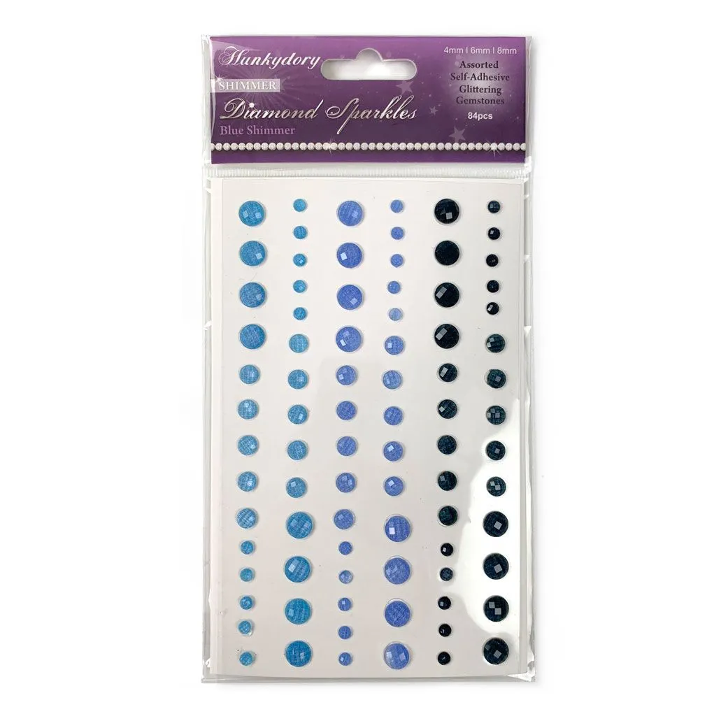 Blue Shimmer Diamond Sparkles Gemstones