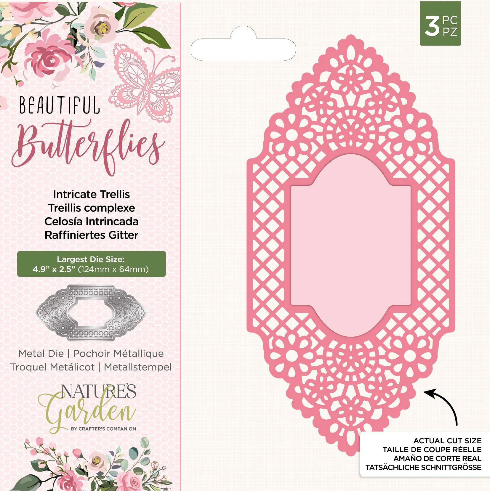 Intricate Trellis Cutting Dies, 3 pieces