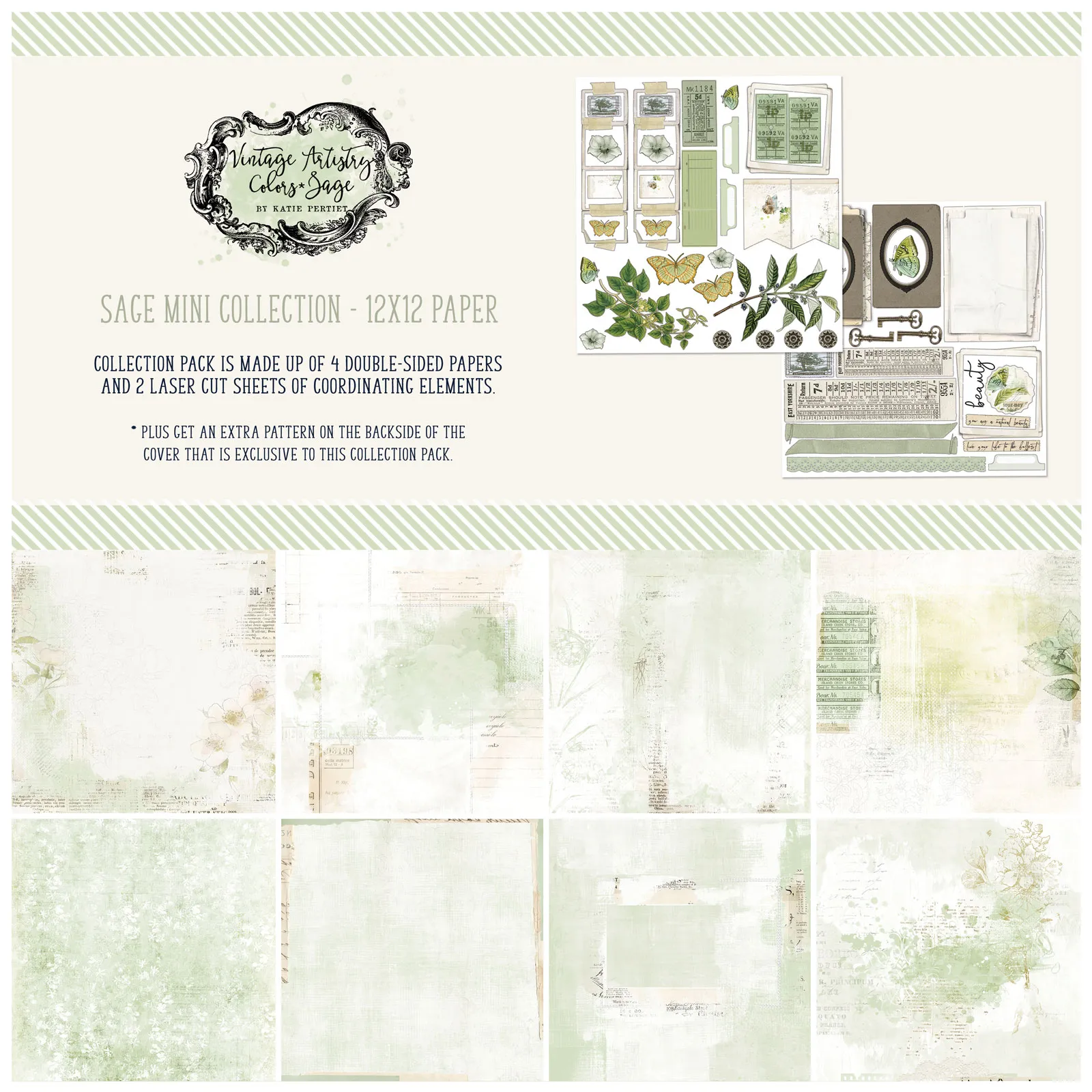 Sage Vintage Artistry Mini Collection, 12x12