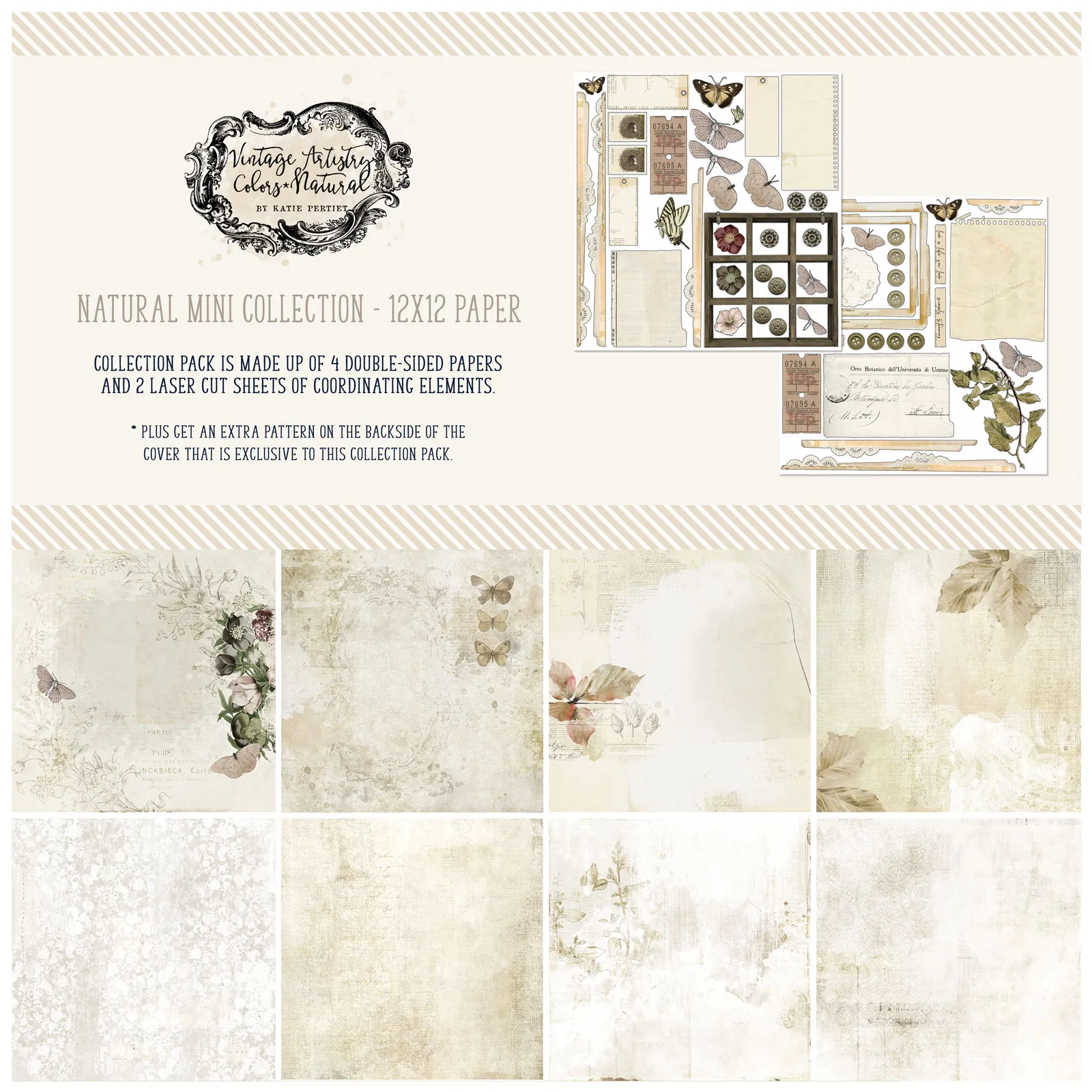 Natural Vintage Artistry Mini Collection, 12x12