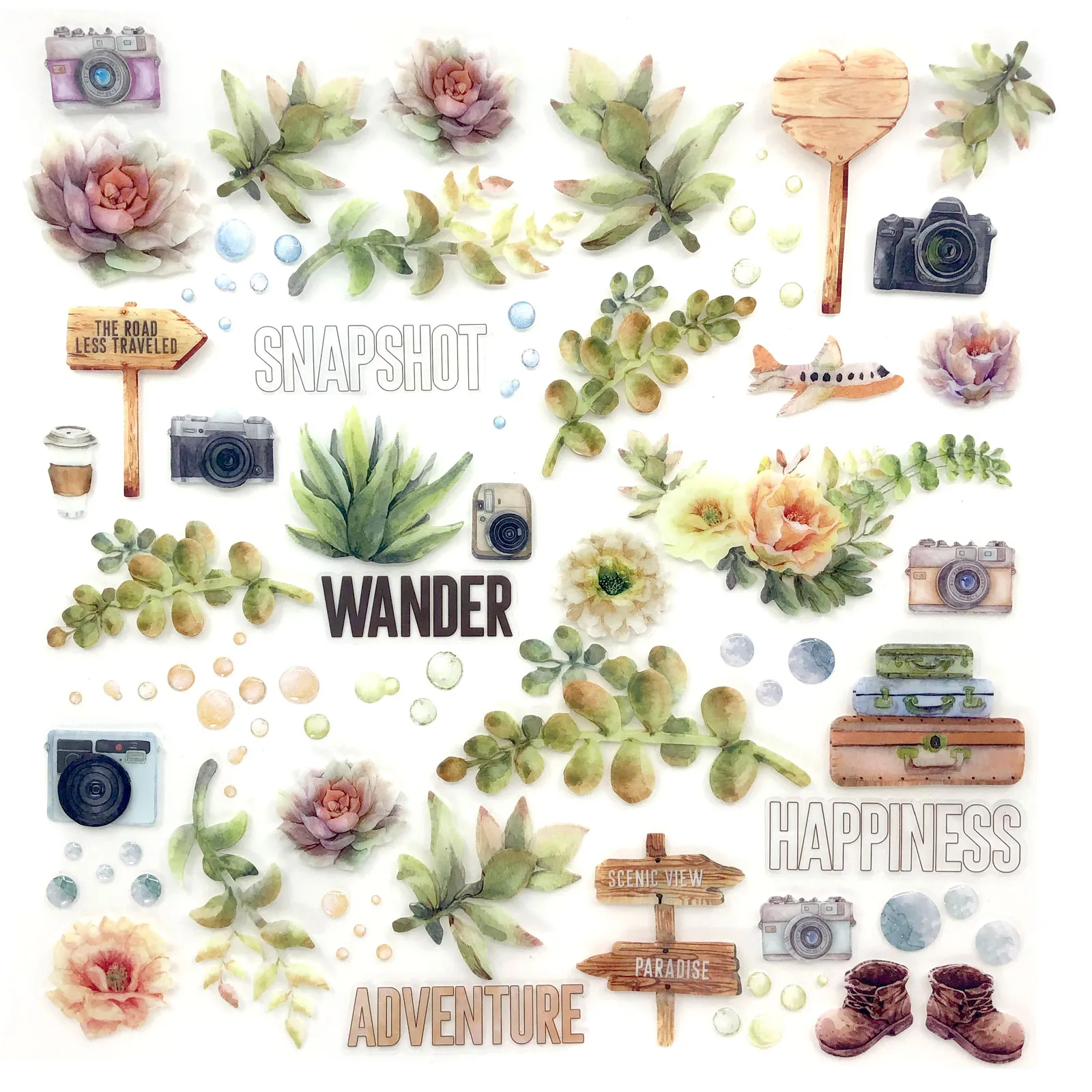 Wander Layered Embellishment Set, 89 pieces
