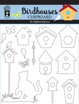 Bird Houses Chipboard
