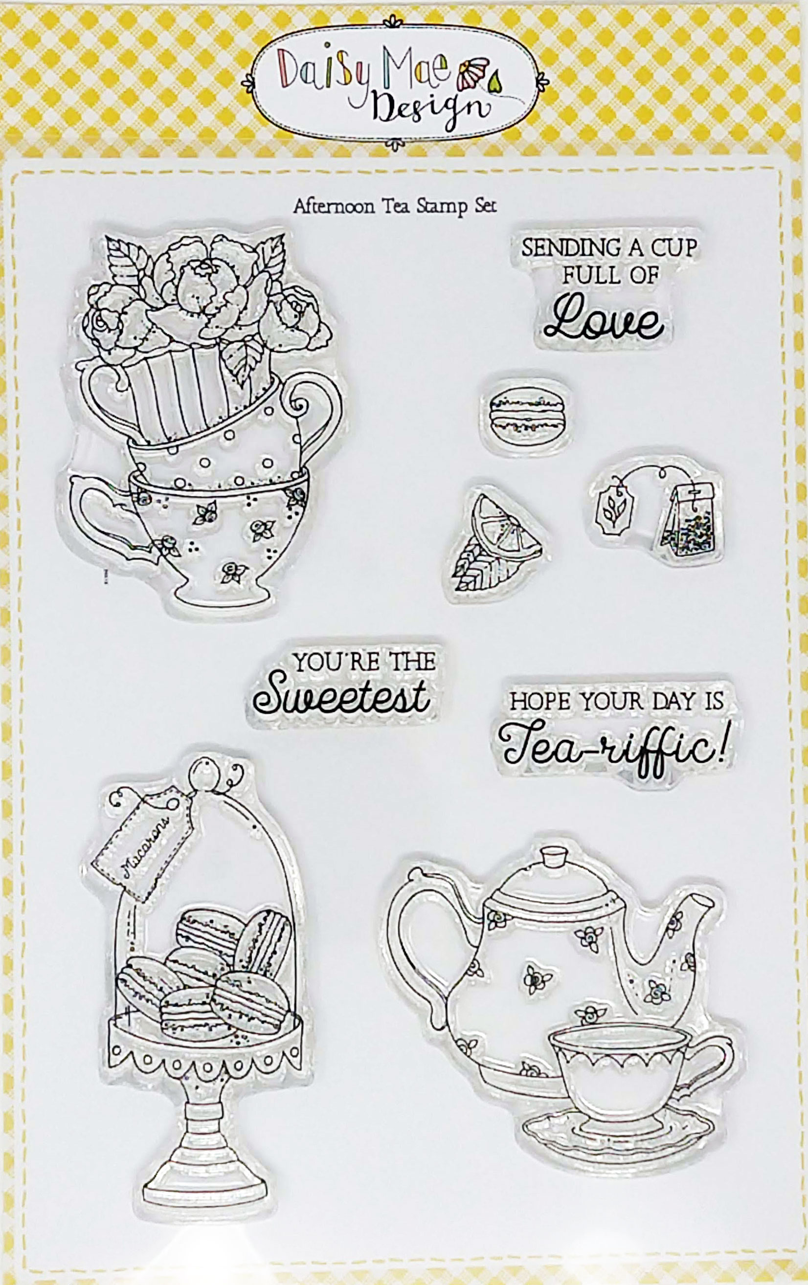 Afternoon Tea Stamp Set by Daisy Mae