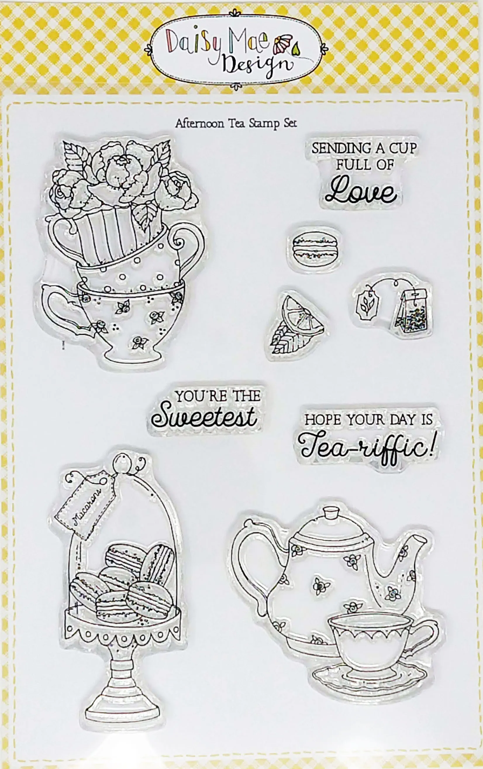 Afternoon Tea Stamp Set by Daisy Mae