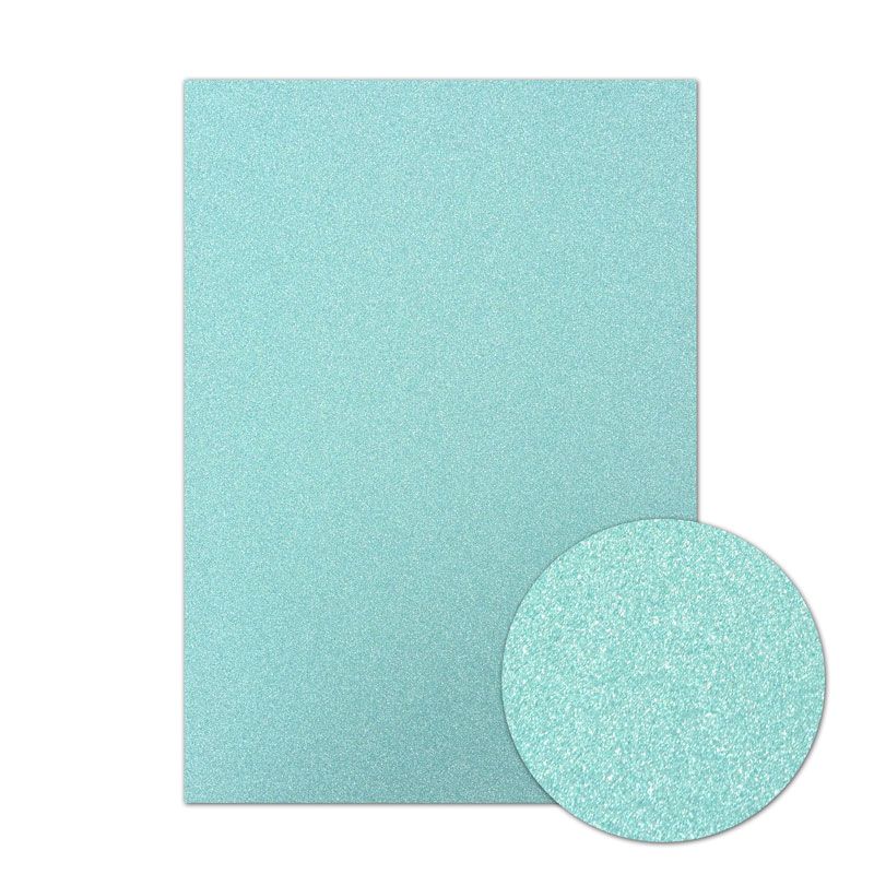 Sky Blue Diamond Sparkles Shimmer Cardstock