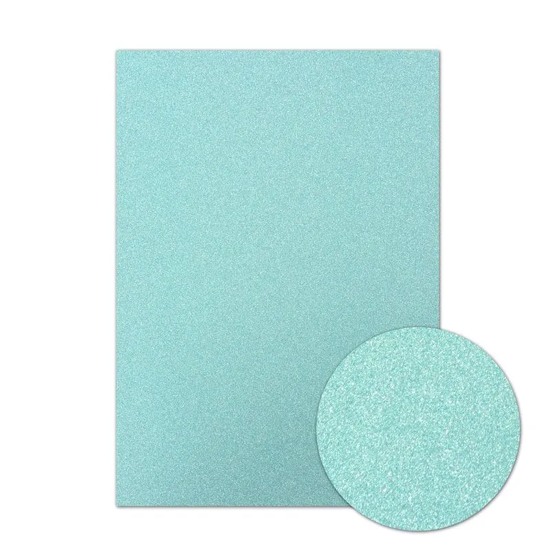Sky Blue Diamond Sparkles Shimmer Cardstock