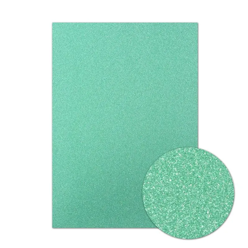 Jade Green Diamond Sparkles Shimmer Cardstock