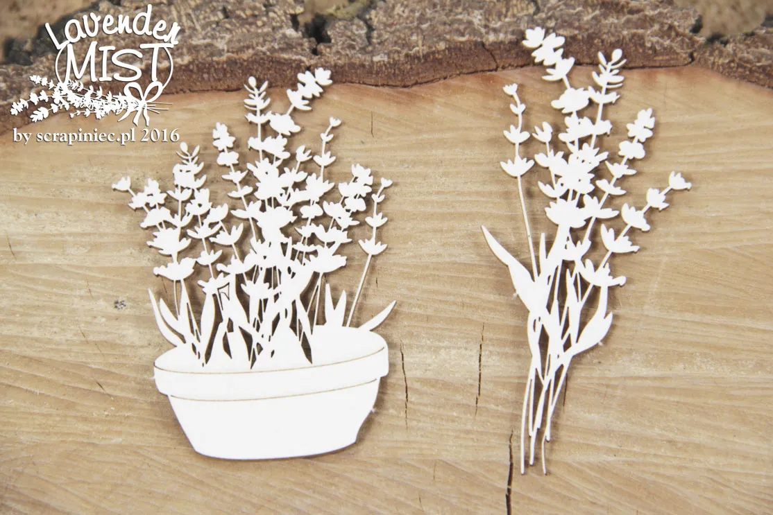 Lavender Mist Pot Chipboard