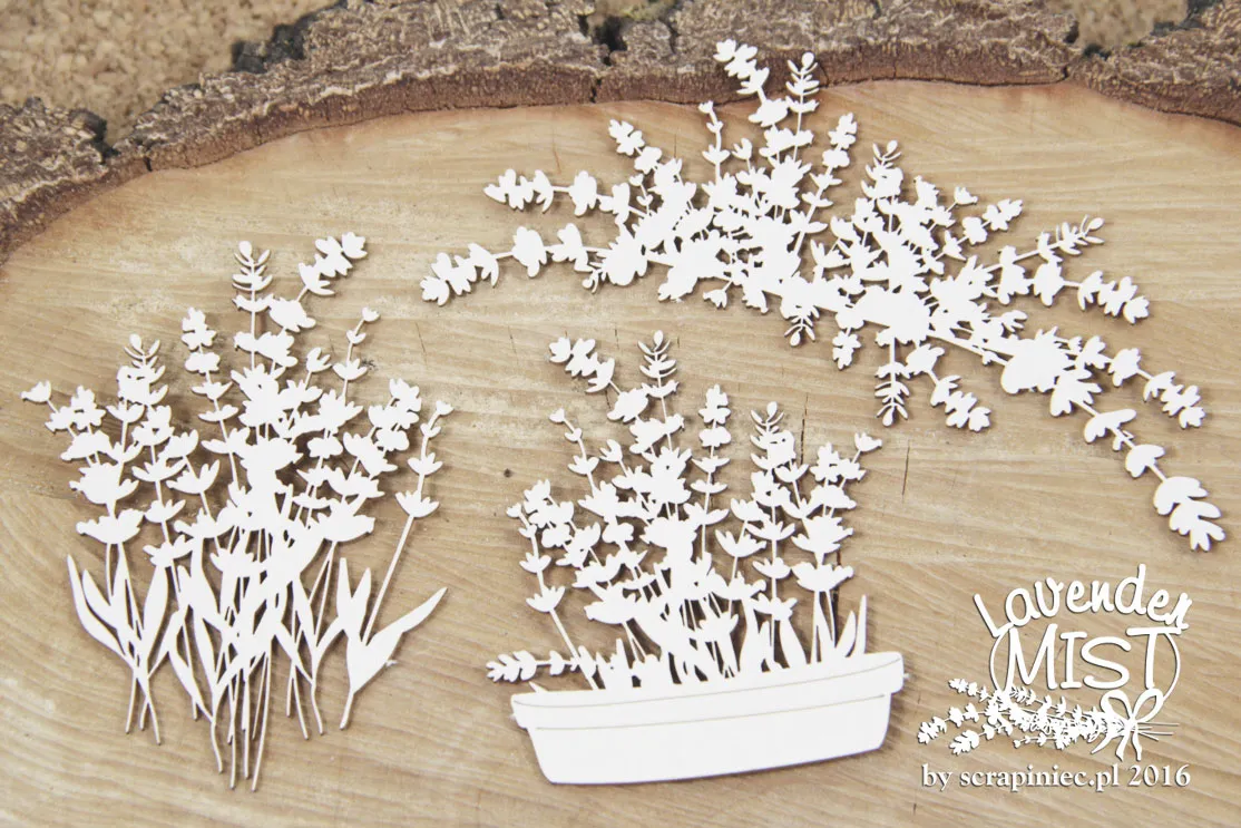 Bouquets Lavender Mist Chipboard