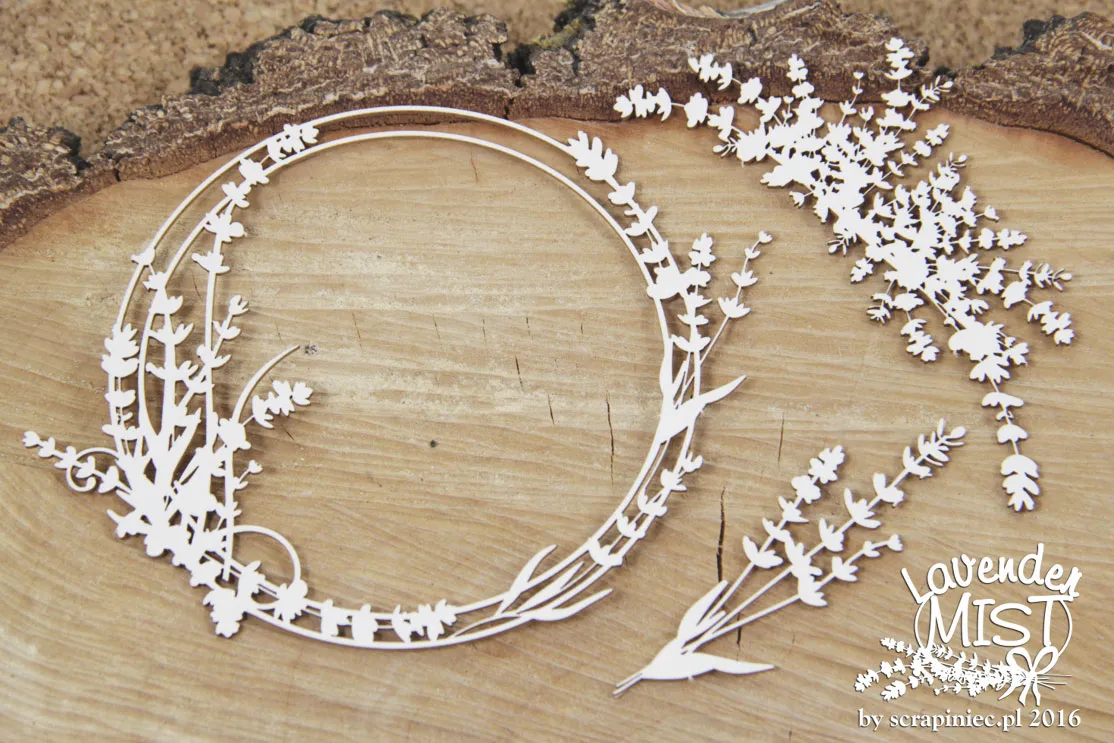 Large Frame Lavender Mist Chipboard