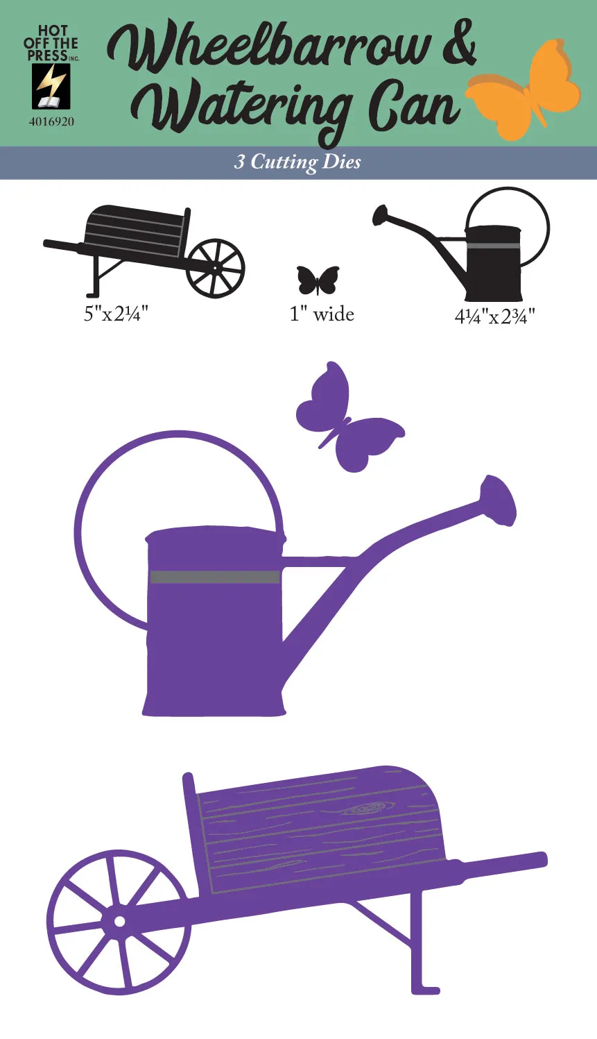Wheelbarrow & Watering Can Cutting Dies