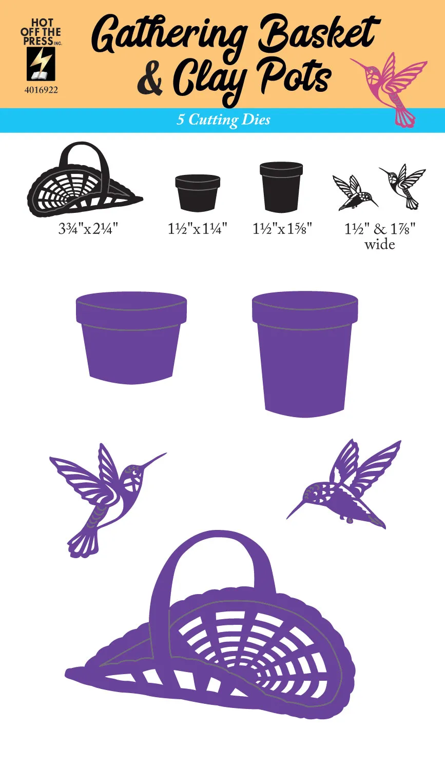 Gathering Basket & Clay Pots Cutting Dies