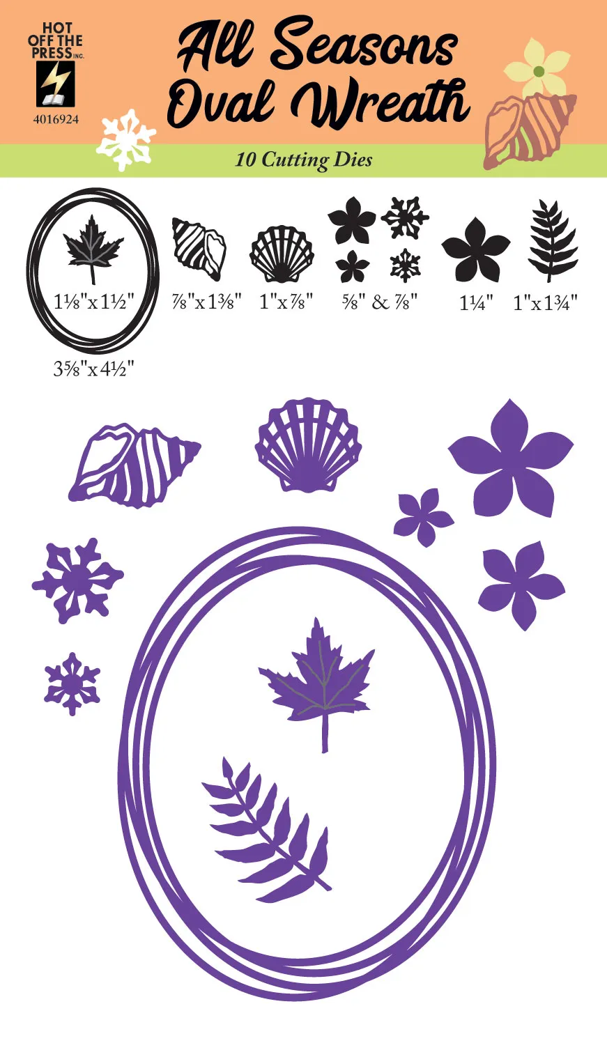 All Seasons Oval Wreath Cutting Dies