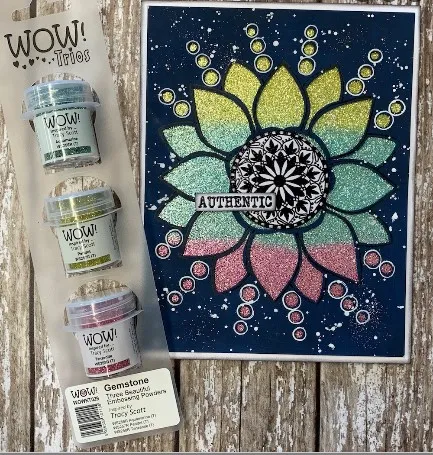 Gemstone Trio Embossing Powders