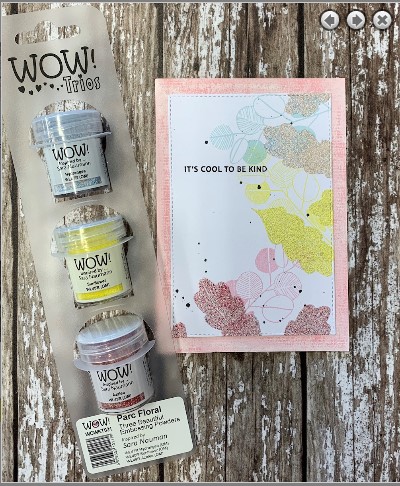 Parc Floral Trio Embossing Powders