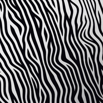 3 Sheets Zebra Black Flocked