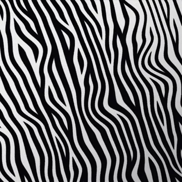 Zebra Black Flocked 12x12, 3 Sheets