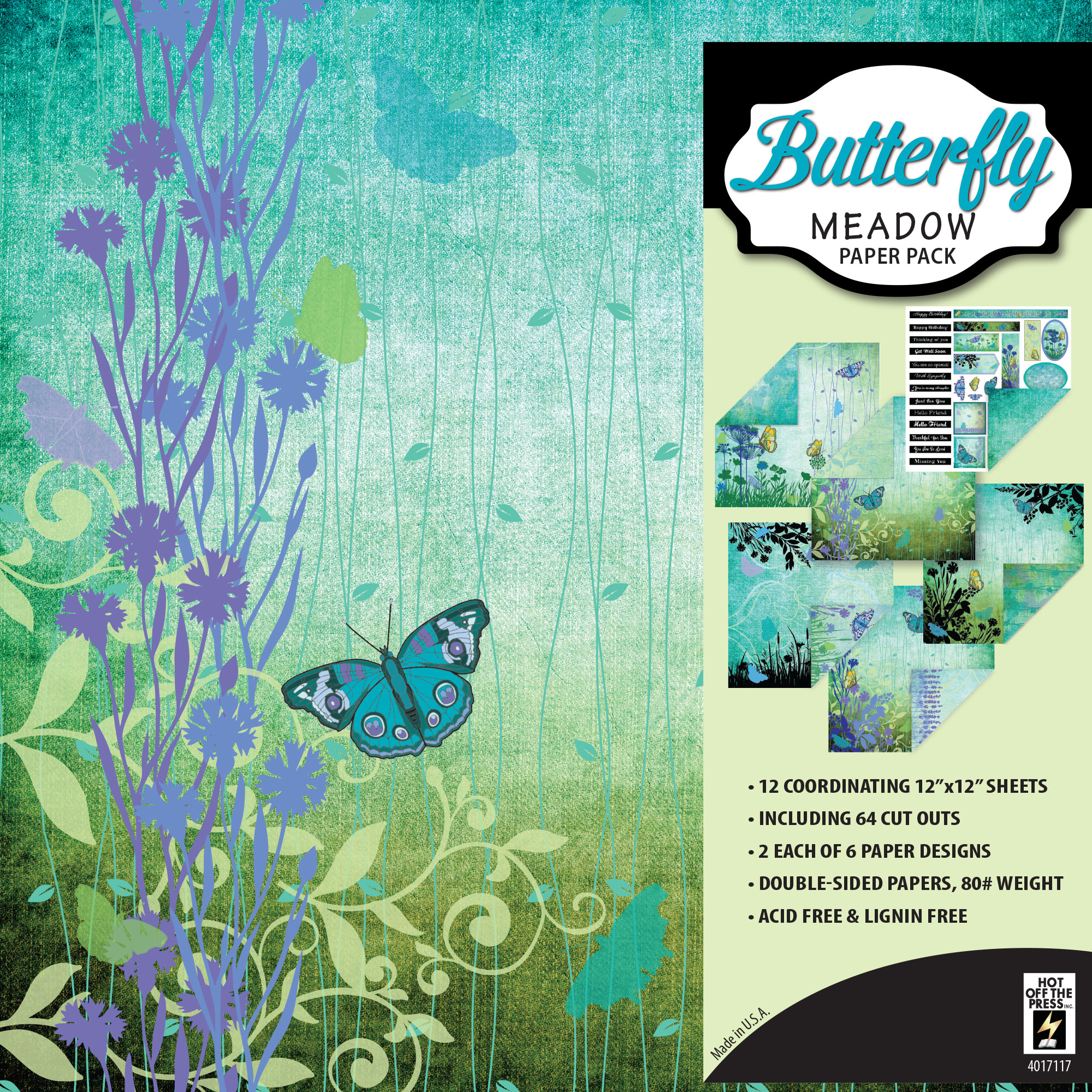 Butterfly Meadow 12x12 Paper Pack