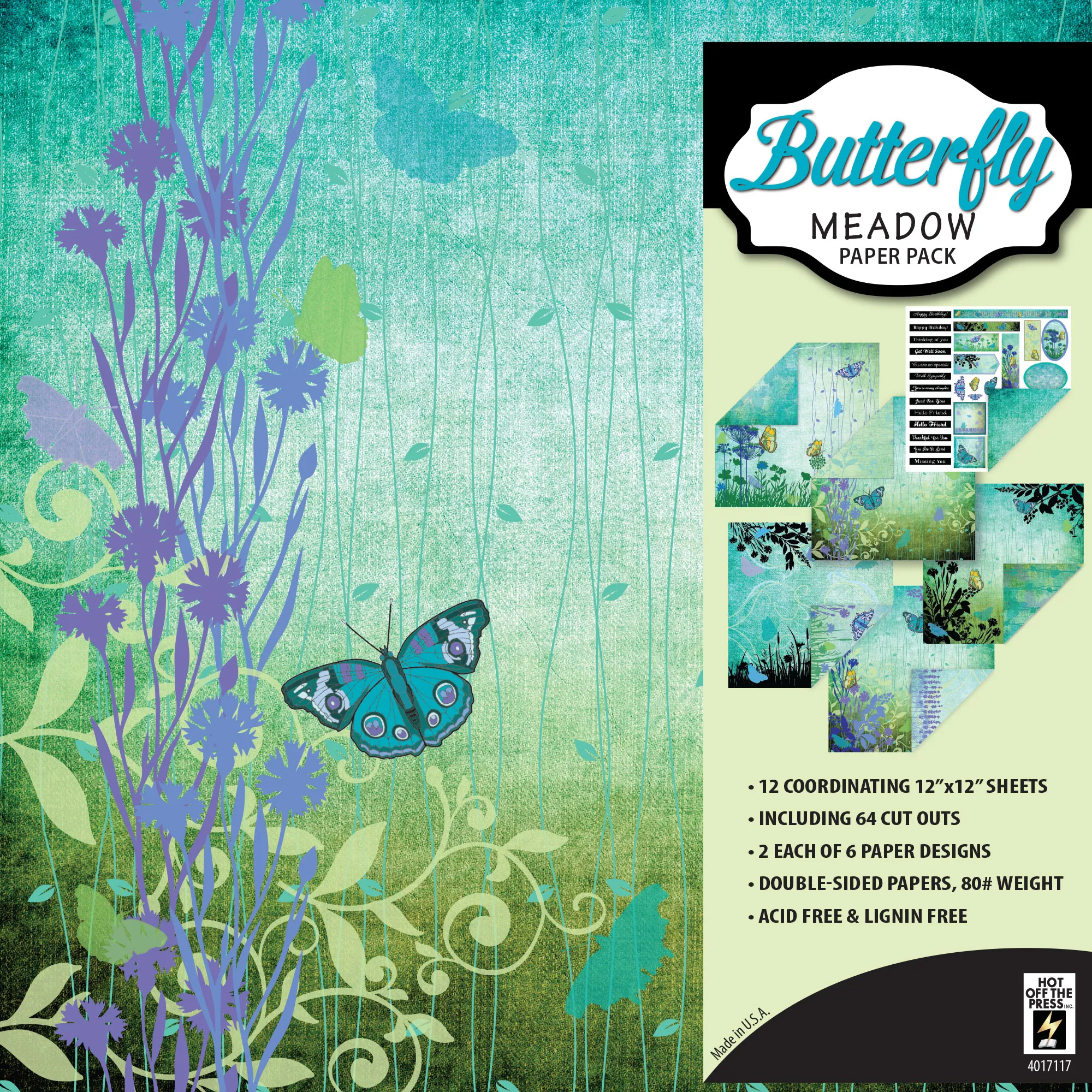 Butterfly Meadow 12x12 Paper Pack