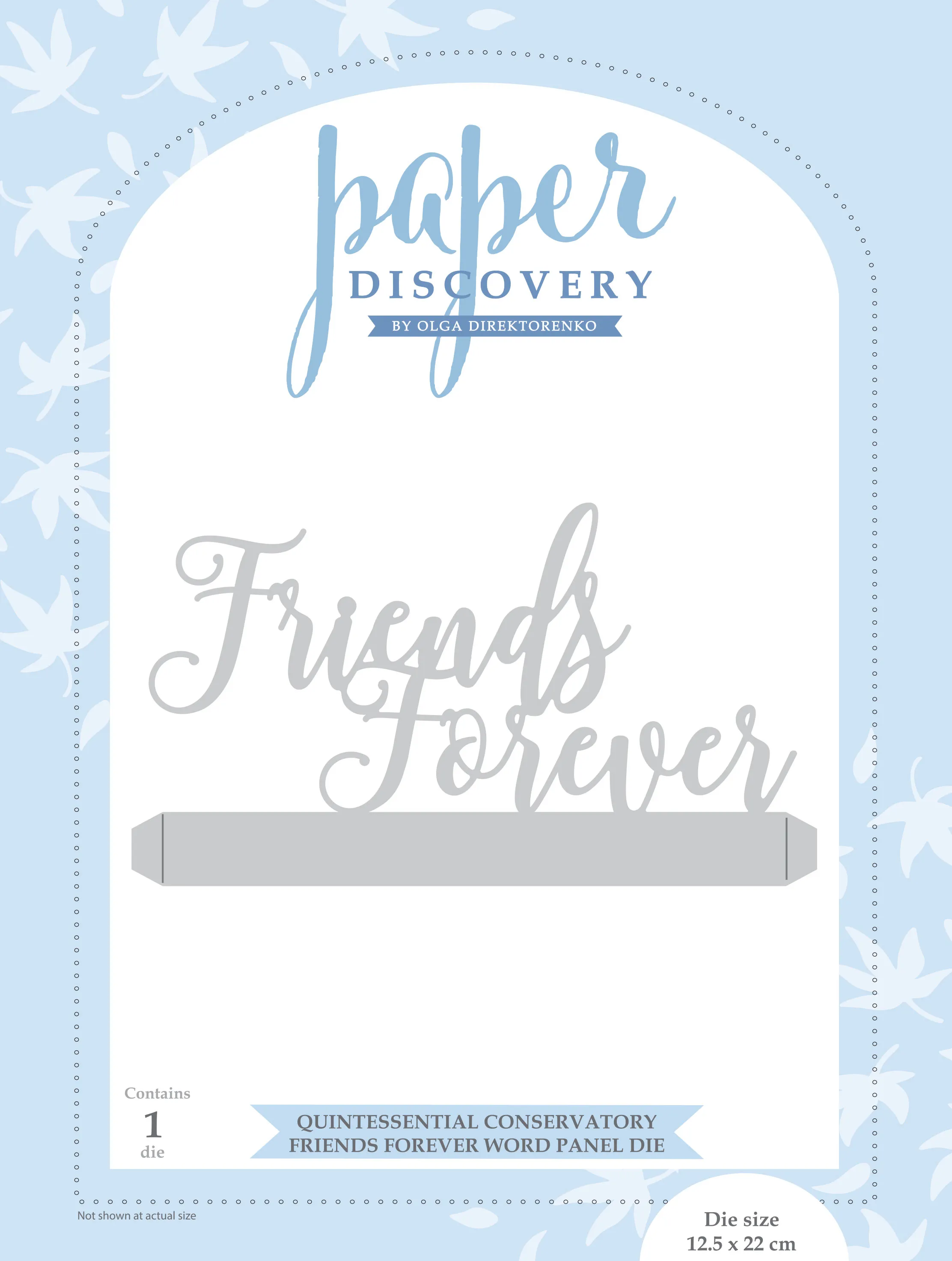 Friends Forever Word Panel Die Set Paper Discovery