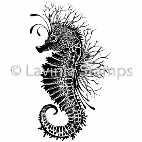 Sebastian the Seahorse Clear Stamp by Lavinia
