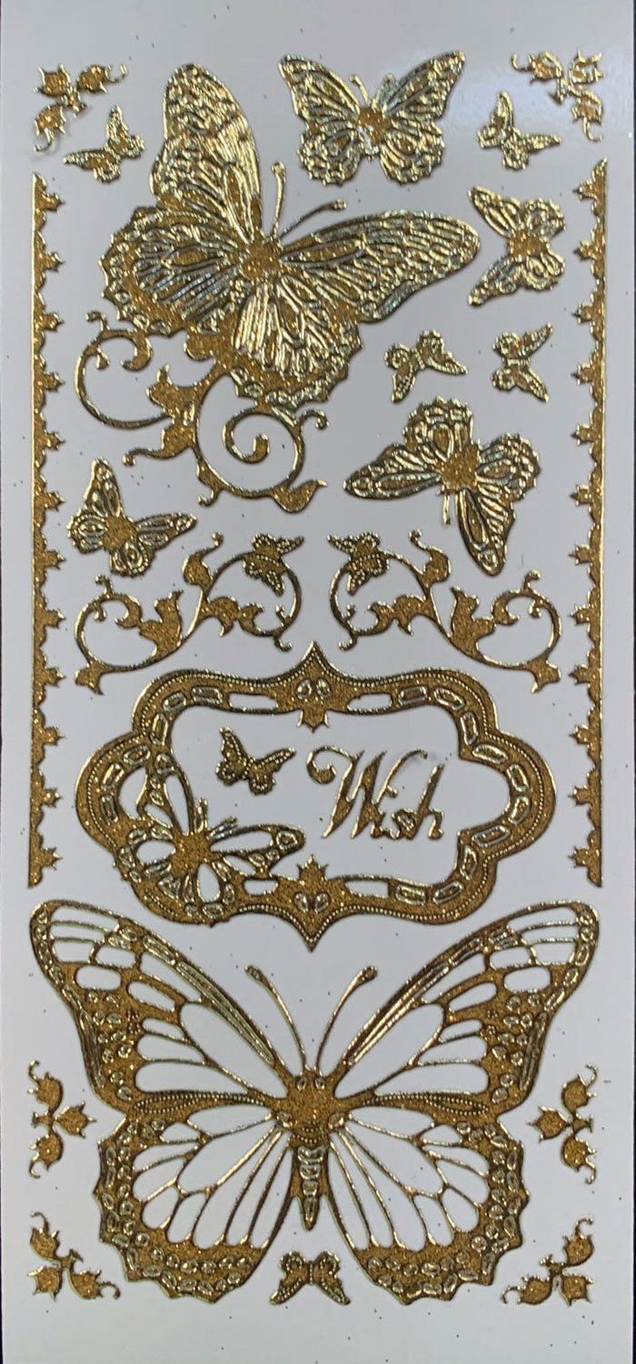 Glittery Butterfly Dazzles™ Stickers